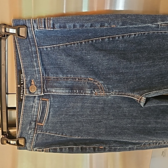 💕VERONICA BEARD Sheridan Exaggerated Flare High Rise Jeans Washed Oxford 25 NWT - Picture 13 of 16